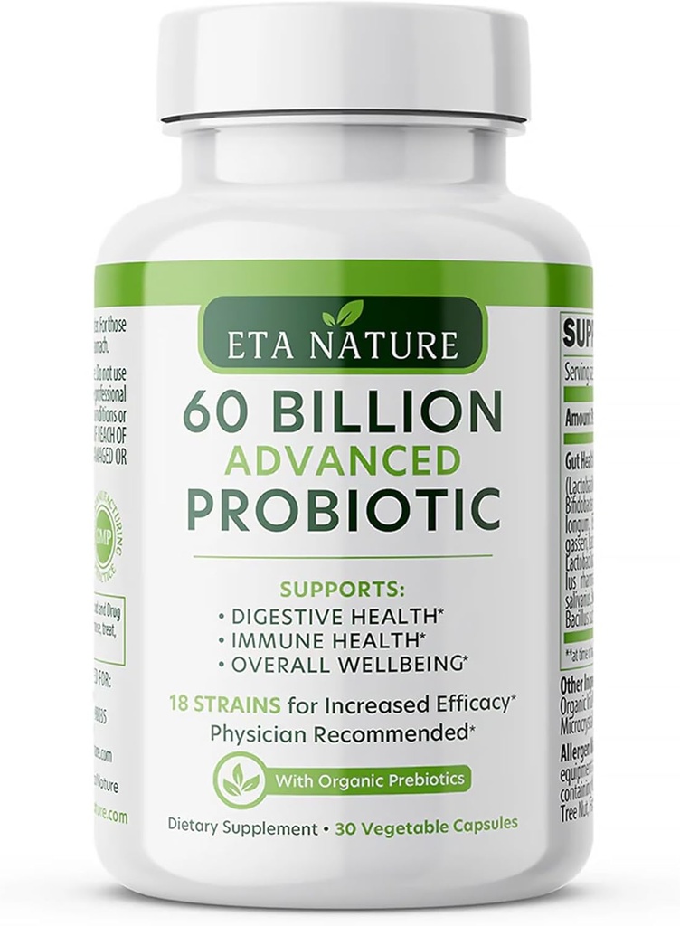 Probiotiques avancés pour les hommes - Probiotiques pour la santé digestive, le soutien Gut et l'immunité