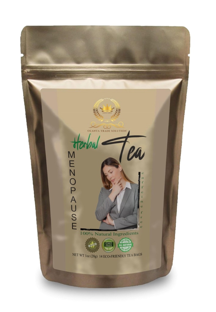 Generisches schwarzes Cohosh für Menopause heiße Flashs - Menopause Kräutertee - Menopause Balance Complex, Ginkgo biloba Teelöffel Blatt, Kräuterergänzung, roter Klee, Pure Cinnamon - 1 Pack