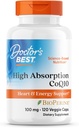 Doctor's Best High Absorption CoQ10 mit Bioperine, Heart Health & Energy Production, Non-GMO, Gluten & Soy Free, Vegan, 100 Mg, 120 zählen