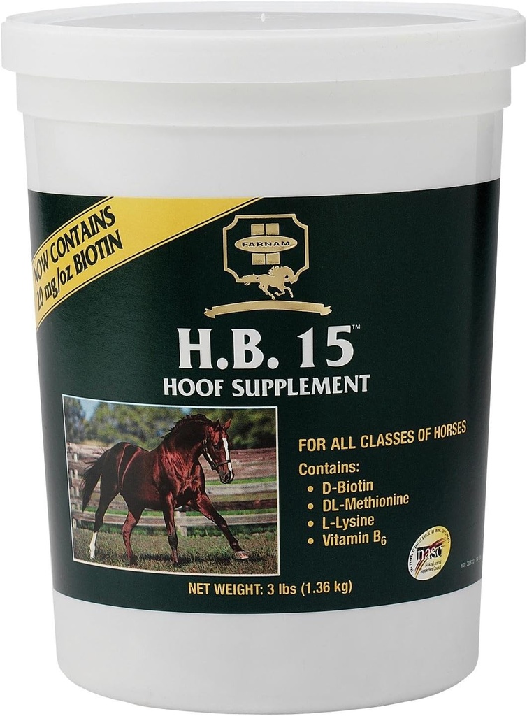 Farnam H.B. 15 Hoof Supplement, 3 lbs