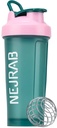 Protein Shaker Bottle - Sports Blender Bottles for Protein Mixes and Shakes - 28 Oz, Leak-Proof, Shaker Cups für Protein Shakes, Pre-Workout (Green), Medium, NJB 28-Oz