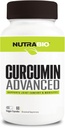 NutraBio Curcumin Advanced Digestion & Joint Support Complex, 60 Gemüsekapseln