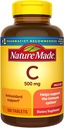 Nature Made Vitamin C 500mg Tabletten, 500 Zählwert Größe, für Immununterstützung, Glutenfrei (Pack von 3)