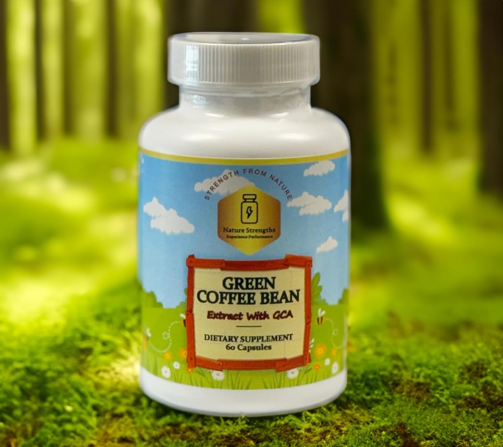 Premium Green Coffee Bean Extract mit 50% GCA - 800mg pro Servieren, Natural Antioxidant Support - 60 Veggie Kapseln - Made in FDA Registrierte Einrichtung, USA