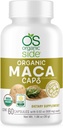 Organic Side | Maca Capsules | USDA Certified Organic, Non-GMO, Vegan | 60 Kapseln für Energie | Hormon Balance, und Vitalität | Natürliche Ergänzung