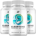 ClearTone Healthy Ear Support Supplement, Klarton Ohrring Relief, ClearTne Tinnitus Behandlung, Erweiterte Formel klare Ton für Hörgerät Bewertungen (3 Pack - 180 Kapseln)