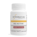 Thérapeutique intégrative B12-Active - B12 Supplément pour le soutien de la fonction nerveuse* - Support à croquer - Lait, soja et sans gluten - Saveur de cerise, 30 comprimés à croquer (30 portions)