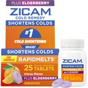 Zicam Cold Remedy Zink RapidMelts, Elderberry Citrus Flavor, Homöopathic, Kalte Verkürzung Medizin, verkürzt Kalte Dauer, 25 Graf