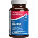 Alpha Acide lipoïque 300mg - Supplément de formule clinique ALA pour le cerveau de foie Mitochondria énergie antioxydant et support de nerf - non-OGM sans soja et facile à avaler Softgels - 60 portions