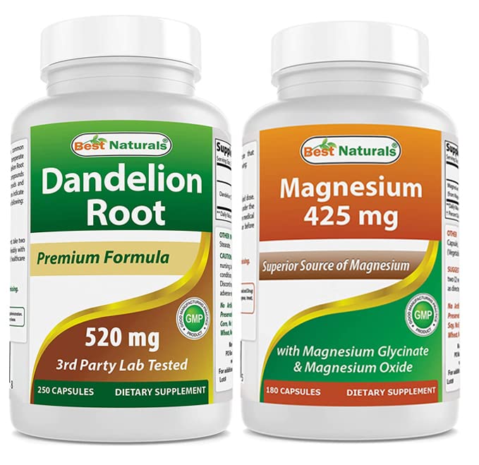 Best Naturals Dandelion Root 520 mg & Magnesium Glycinat 425 mg