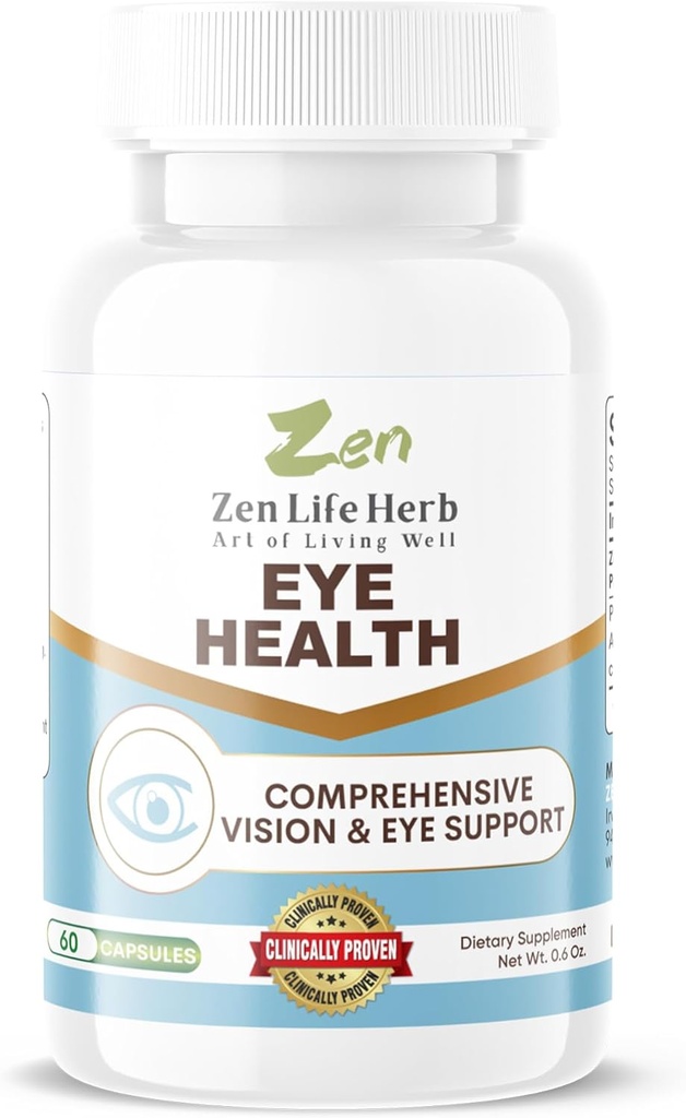 Santé oculaire avec Panax Notoginseng Astaxanthin Lutein et Zeaxanthin (60 gélules)