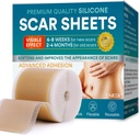 Silikon Scar Sheets, Silikon Scar Tape (1.6"x 120" Roll-300CM), Silikon Tape für Schals, Scar Tape für chirurgische Narben, Silikon Scar Strips für C-Section, Tummy Tuck, Keloid und chirurgische Narben