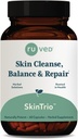 SkinTrio ruvé - Supplément Neem avec Extrait de Neem Organique & Amla, Supplément de Support Skin & Microbiome - 60 Capsules Végétariennes (1 Compte)