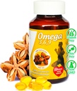 Sikyriah Omega 3, 6 und 9 softgel Kapseln l 100% reines Sacha Inchi Öl l 3000mg pro Tag l Pflanzenbasierte Ergänzung l Odorless Essential Fatty Säuren Quelle l Non-GMO l