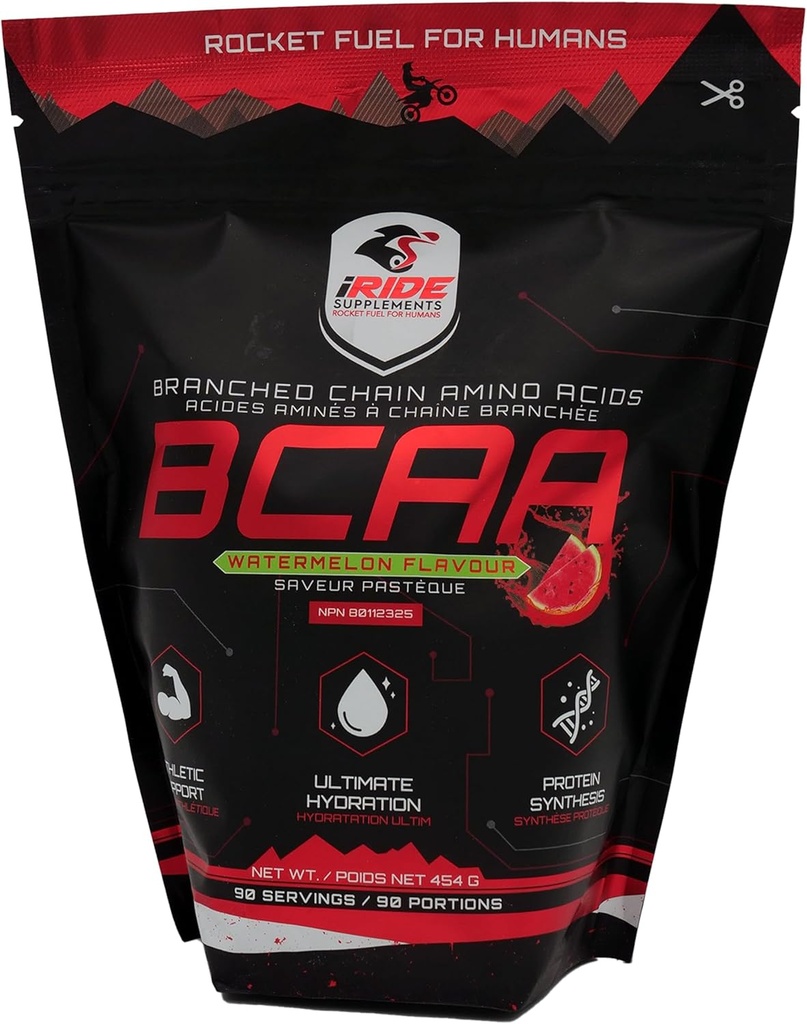 Verzweigte Kette Aminosäuren BCAA Protein Pulver, Wassermelone Aroma - Ideal für Hydration, Boosts Energy, Enhanced Performance, Endurance & Metabolism - Athlete Support-90 Servierungen