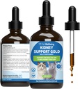 Pet Wellbeing Kidney Support Gold für Katzen - Unterstützt gesunde Nierenfunktion, Fluid Balance, Energie Levels, Rehmannia, Dong Quai - Veterinarian-Formulierte Kräuterergänzung 4 oz (118 ml)