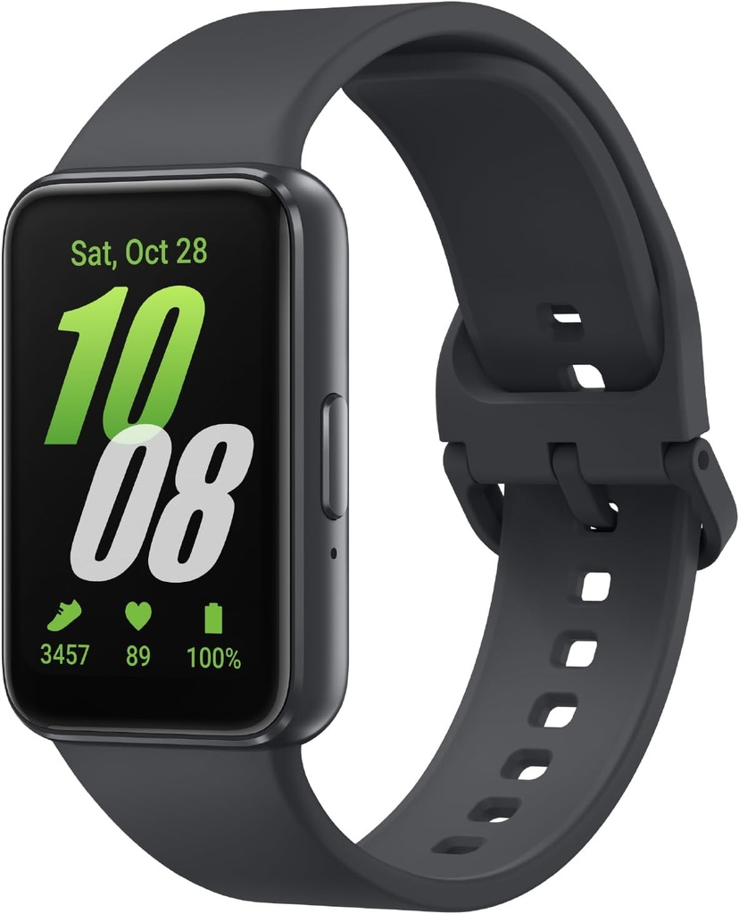 SAMSUNG Galaxy Fit3, Health/Activity Fitness Tracker, Smartwatch für Android, 13 Day Battery, Sleep/Snore Tracking, Herzfrequenz, 2025, Dark Gray [US Version, Exclusive, 2Yr Warranty]