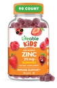 Lebendige Zinken für Kinder | 25mg | Große Verkostung natürlich Flavored Zinc Gummies | Glutenfreie vegetarische Non GMO Zink Ergänzungen | Kinder Zink für Immununterstützung | 90 Gummie