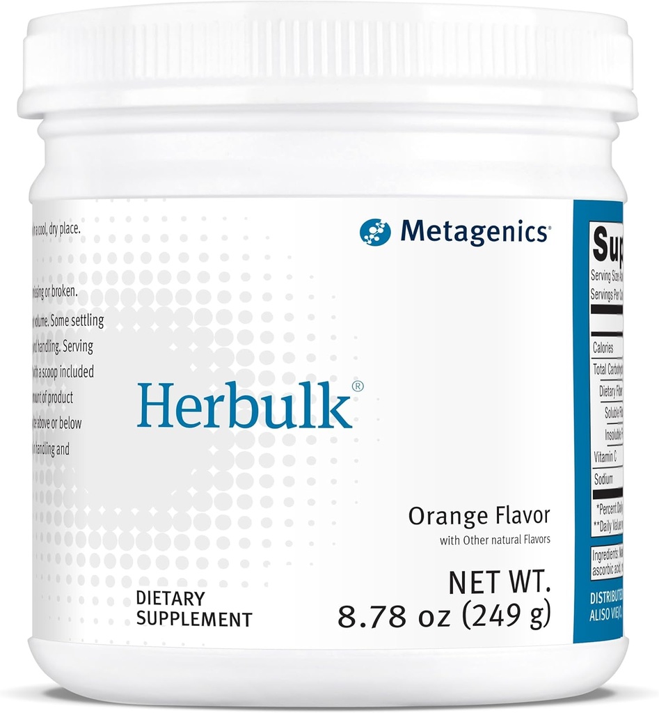 Metagenics Herbulk Dietary Supplement, Orange, 8.78 Ounce