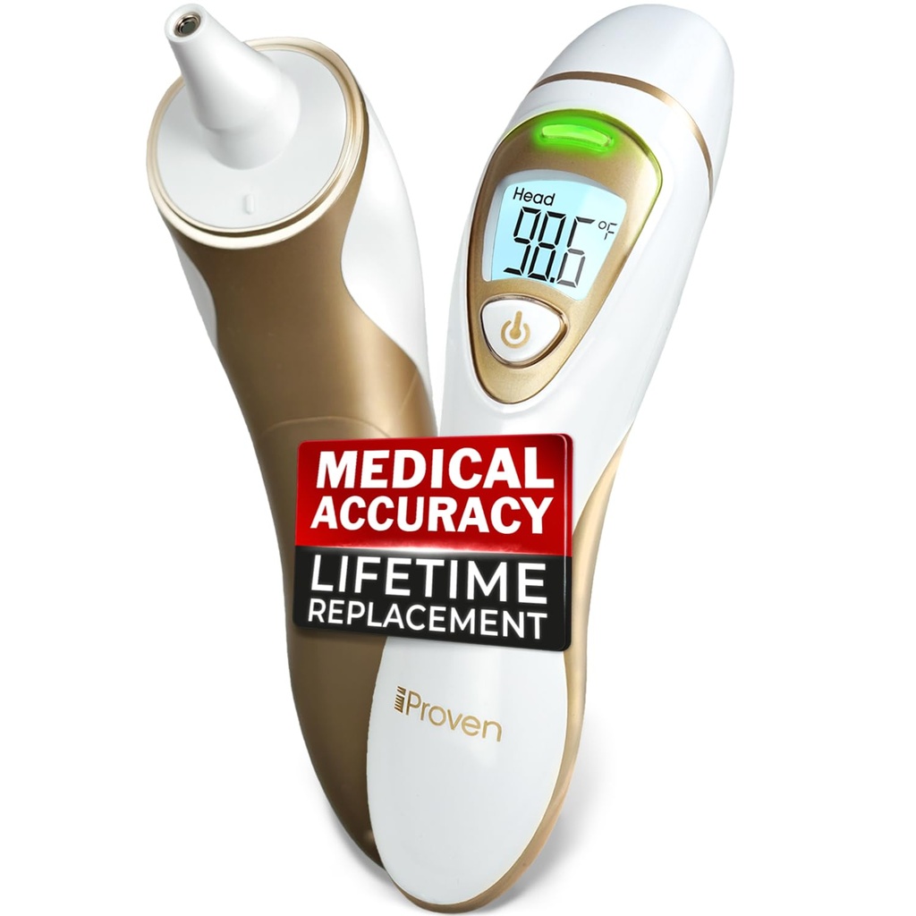 iProvèn Pro Serie | Ear Thermometer mit Non-Touch Stirn Funktion | Überlegene Genauigkeit für Erwachsene, Kinder, Babys | Premium Digital Thermometer für Erwachsene und alle Altersgruppen