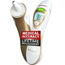 Thermomètre d'oreille iProvèn Pro Series de l'IProvèn avec fonction de tête avant non-touch.