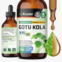 BIO KRAUTER Gotu Kola Tincture - Centella Asiatica Extract - Alkohol und Zucker Free Gotu Kola Extract - Vegan Drops 4 Fl.Oz.
