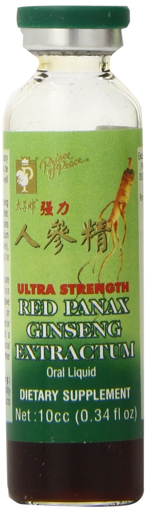 Prince de la Paix Panax Rouge Ginseng Extrant Supplément Ultra Force, 30 Comte