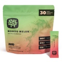 SALTT Electrolytes en poudre Mélange de boissons aromatisées - Mondo Melon - 30 paquets d'hydratation - Magnésium, potassium, sodium, minéraux traces - Zéro sucre et sans gluten - Essentiels de voyage