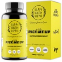 Natürliche Energie Pillen – Koffeinfrei – Metabolismus, Mental Booster – mit Rhodiola Rosea, Dandelion Root, Bacopa, Ginseng Extract – 7 Kräuter und absorbierende Piperin – Vegan, Non-GMO, 60 Ct