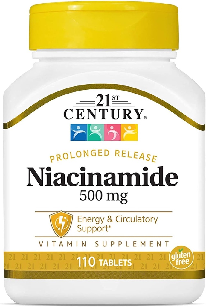 Niacin 500 Mg Flush Free Capsules, 110-Count (Pack von 3)