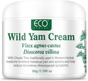 WFDL Wild Yam Cream für Hormone Balance, Organische Yamcreme mit Chasteberry, Aloe & Vitamin E für Menopause Relief, Beruhigt Nachtsüße & Hot Flashes, Eases Mood Swings (1.76 OZ)