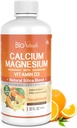 Bio Naturals Kalzium & Magnesium Liquid Supplement mit Vitamin D3 - Natürliche Formel, FOUR Arten von Kalzium unterstützt starke Knochen mit überlegener Absorption zu Pillen - 100% vegetarisch - 32 fl oz