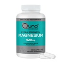 Qunol Magnesium Kapseln 420mg, 100% DV, hohe Absorption Magnesium Ergänzung, Extrastärke, Knochen und Muskel-Gesundheitsergänzung, 180 Zähler