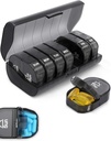 Organisateurs hebdomadaires de pilules, 7 jours AM / PM Médicament planificateur BPA-Free Vitamin Organizer Capsule Case avec 14 Compartiments, arthrite récipient de pilule portable pour les médicaments vitamines