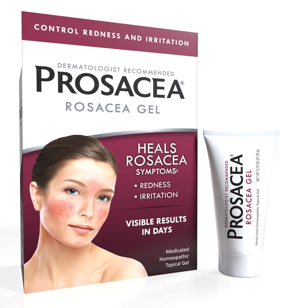 Prosacée - Traitement médicamenté Rosacea pour le visage - Guéris Rosacea Symptômes de la rougeur, des boutons et de l'irritation - Sans fragrance - 0.75 oz