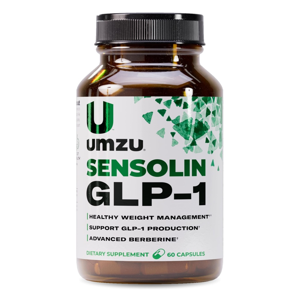 UMZU Sensolin GLP-1 Support Supplement – 30-Tage-Versorgung – mit Dihydroberine, Ceylon Cinnamon, Chromium & Biotin – unterstützt Stoffwechselfunktion, Fokus & Energiebilanz