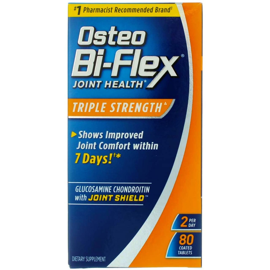 Osteo Bi-Flex Joint Health Coated Tablets Triple Strength - 80ct, Pack of 2