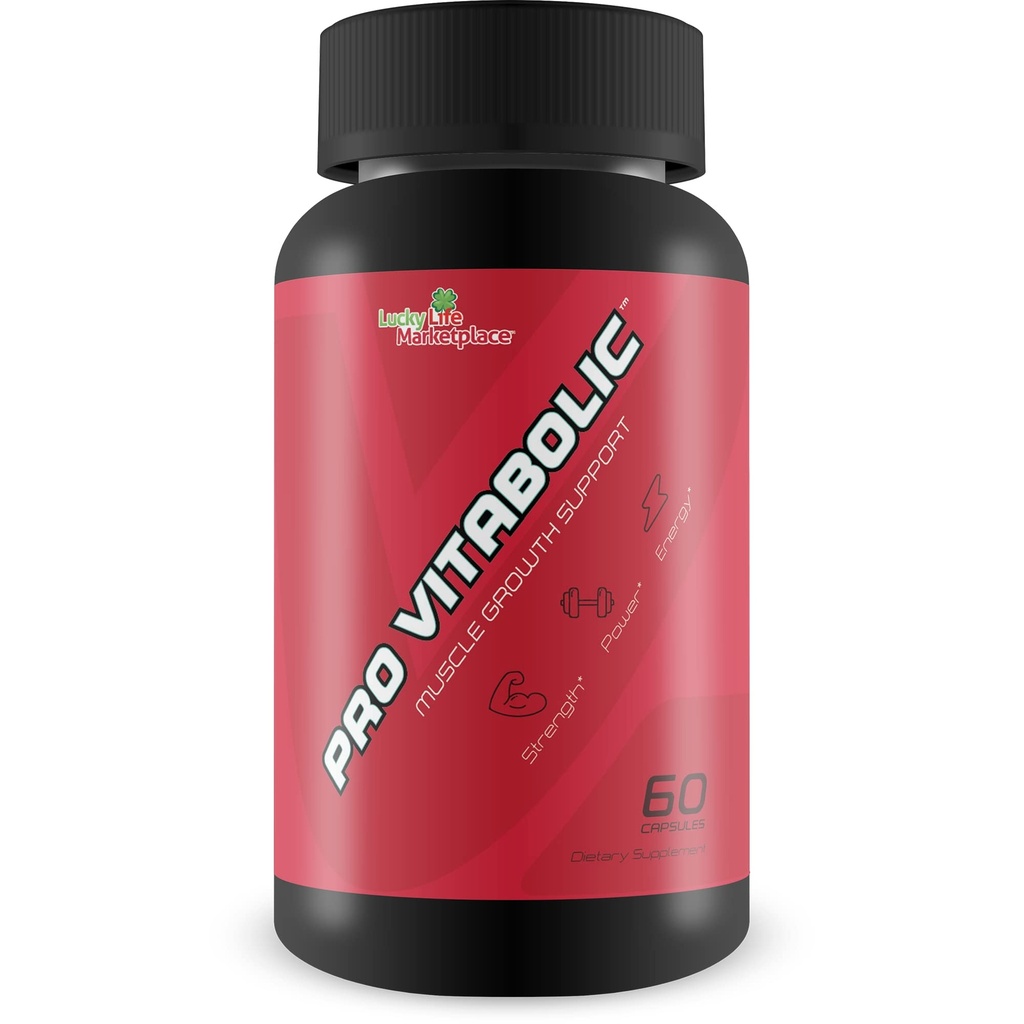 Pro Vitabolic - Muskel-Wachstums-Unterstützung - Enhance Power, Strength, Stamina, & Energy - Explosive Muskel-Pumpe für große Gains - Aid Oxygen & Nährstoff-Lieferung an Muskeln - L-Arginin & L-Citrulline