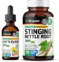 BIO KRAUTER Katzenkralle Tinktur 2 Fl. Oz. & Sting Nettle 100 Kapseln