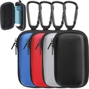 Woanger 4 Stk Hörgerät Fall Hard Asthma Inhaler Halter Reise Hörgerät Fall Earbud Tragbare Zipper Carry Holder mit Mesh Tasche für Inhaler Carry Aid Andere Accessoires aus Staub und Schmutz