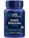 Life Extension DMAE Bitartrate, unterstützt Neurotransmitter-Produktion, 6-Monat-Versorgung, Glutenfrei, Non-GMO, Vegetarisch, 200 Kapseln