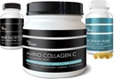 Collagène marin + Vitamines capillaires + Huile de poisson Oméga-3 - Beauté Nutrition Trifecta Bundle - Peau, ongles, articulations, vieillissement Nutraceuticals