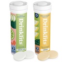 Drinklits Lemon Immunity & Lemon-Lime Hydratation Comprimés (2) Tube Combo Pack