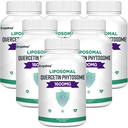 Orgabay Liposomal Quercetin Phytosome 1600 mg,Bromelain 200mg,Zinc 30mg,Vitamin C Turmeric 40 mg, Höchste Absorption,Quercetin Complex, 360 Softgels
