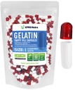XPRS Nutra Größe 1 Leere Kapseln - 500 Graf Leere Gelatine Kapseln - Pille DIY Kapsel Füllung - Pure Bovine Pill Gel Kapseln für Do-It-Yourself Ergänzungen (Clear Red/White)