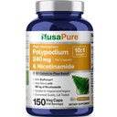 NusaPure Polypodium Nicotinamid 10:1 Extrakt, 240 mg Äquivalent zu 2400 mg pro Veg Caps - 150 Count (Non-GMO, Soyfree, Bioperine)