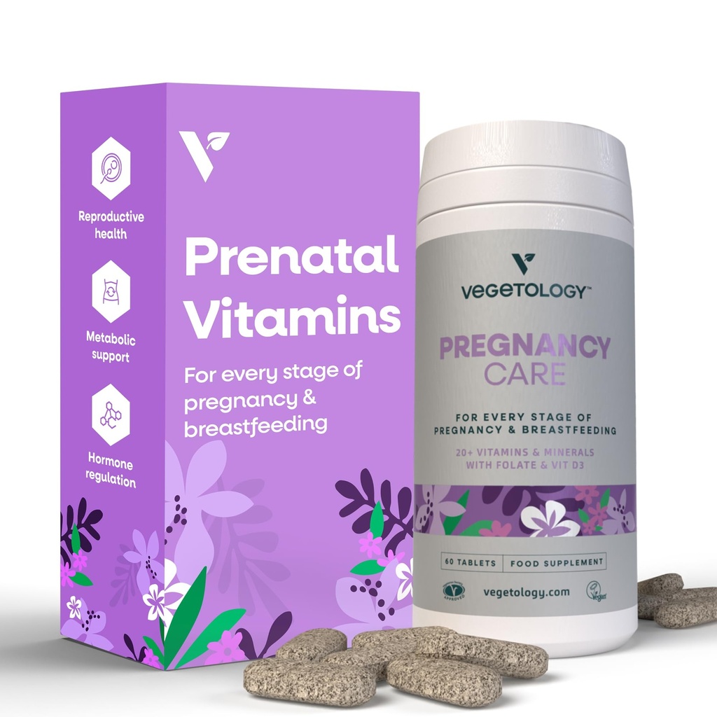 Vitamines de grossesse pour les femmes – Vitamines prénatales et Vitamines postnatales pour l'allaitement maternel mamans w/20+ Vitamines, folates et plus – Vitamines prénatales véganes pour chaque stade de la grossesse (60 Ct)