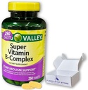 Super Vitamin B Complex Spring Valley- Tabletten 250 Count Blend von B6 B12 C thiamin biotin folate pantothenic Säure und Riboflavin, Boxed by Fusion Shop Store
