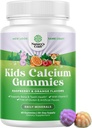 Natures Craft Tasty Kids Calcium Gummis - Vitamin D & Calcium Gummis für Kinder - Vitamin mit & D für Muskel Knochenentwicklung Gelatin-Free Kosher Kinder 60ct (1 Pack)