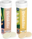 Drinklits Ginger-Lime Hydration & Lemon Immununterstützung (2) Tube Combo Pack | Great Taste – Daily Electrolytes – Essential Vitamins | 20 Portionen (10 Tabletten pro Tube)